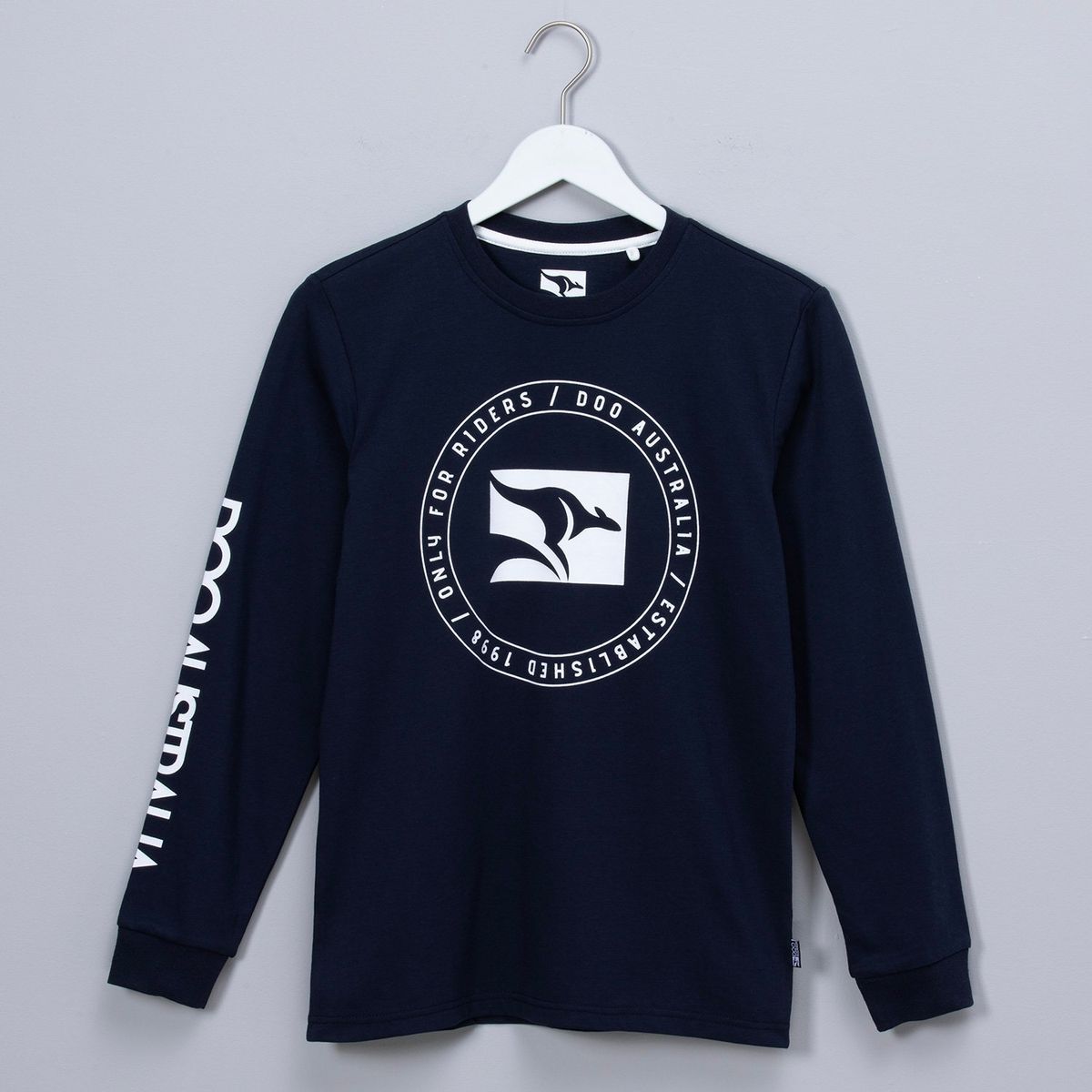 DOO AUSTRALIA - Polera Doo Australia Niño Manga Larga Algodón Estampada