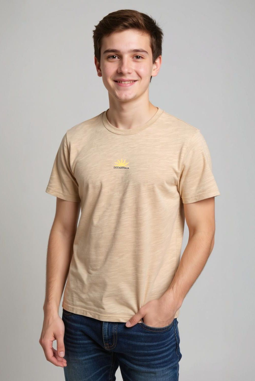 DOO AUSTRALIA - Polera Casual Algodón con Estampado Doo Australia Niño