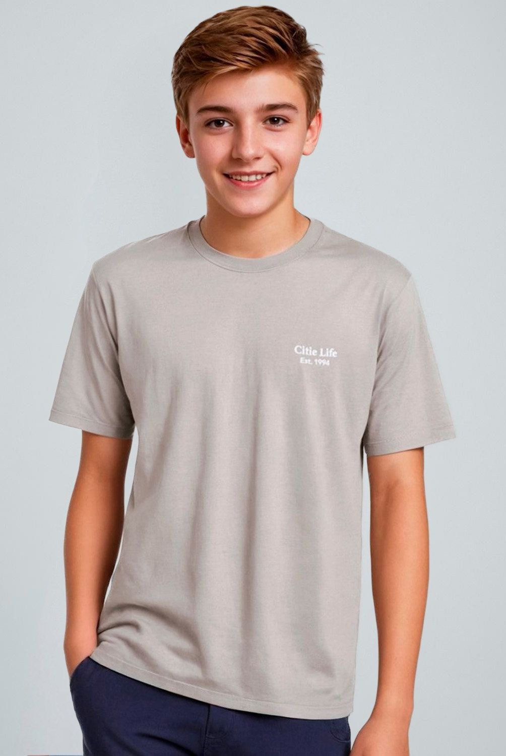 FEDERATION - Polera Federation Casual Polialgodón Niño Manga Corta