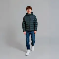 FEDERATION - Parka Niño Casual Resistente Con Gorro