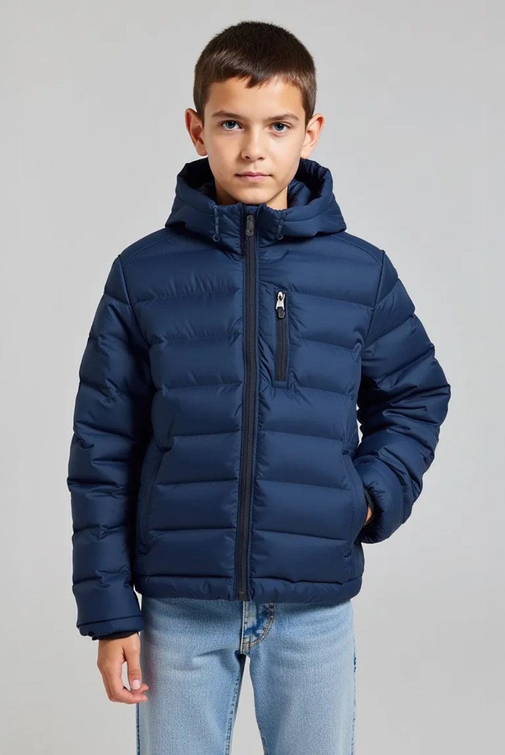FEDERATION - Parka Niño Federation Casual Resistente Con Gorro