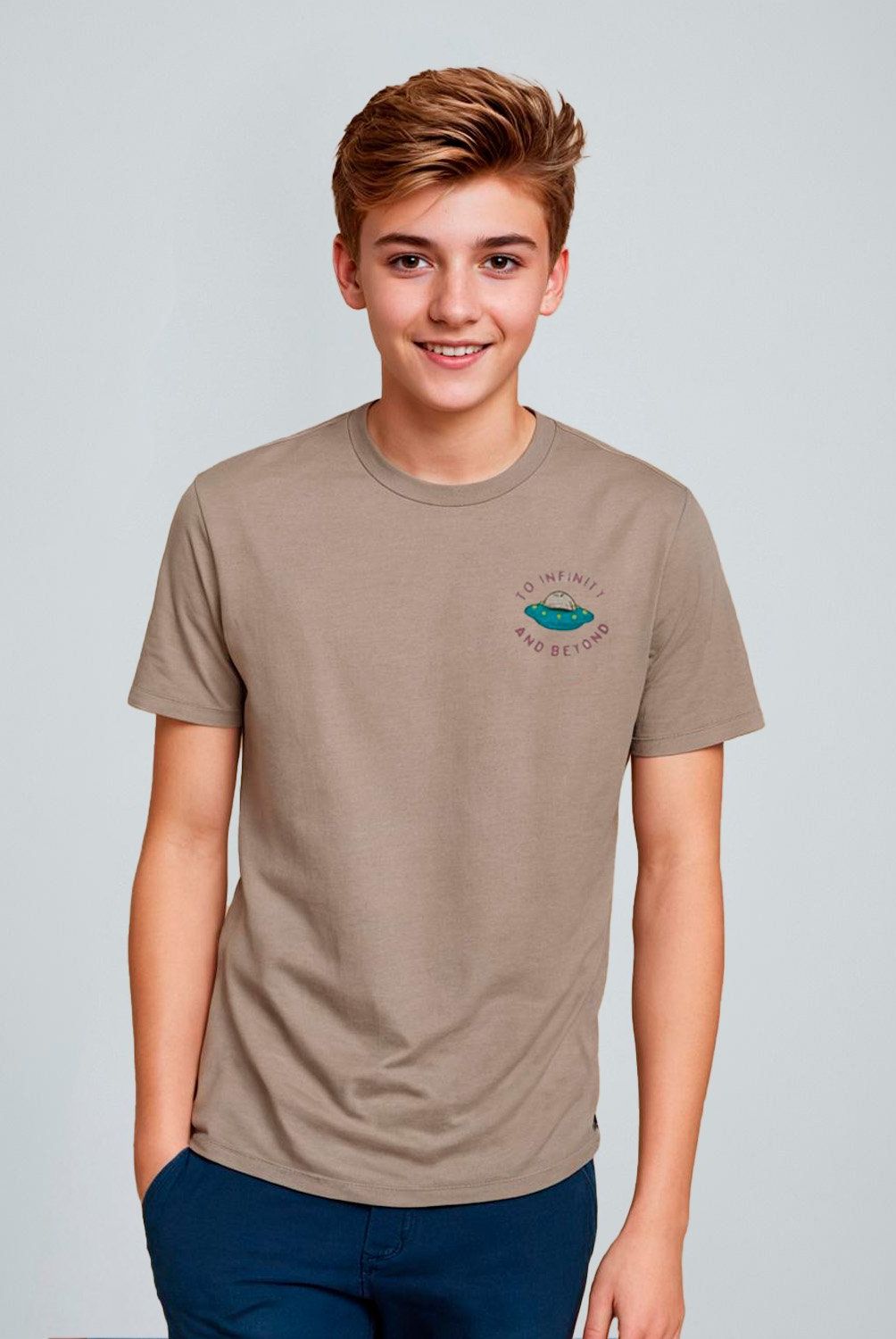FEDERATION - Polera Federation Algodón Estampada Manga Corta Niño