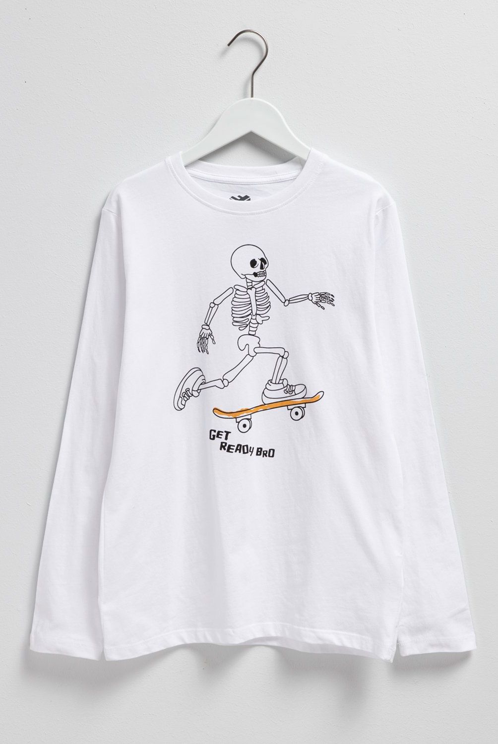 FEDERATION - Polera Manga Larga Algodón Estampada Federation Niño