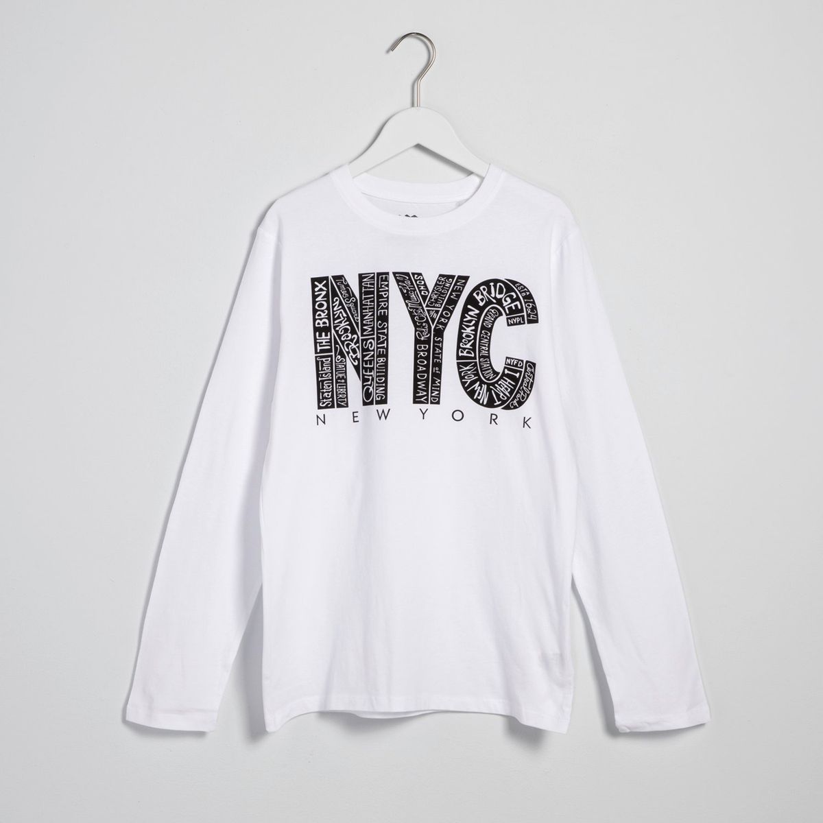 FEDERATION - Polera Manga Larga Algodón Estampada Federation Niño