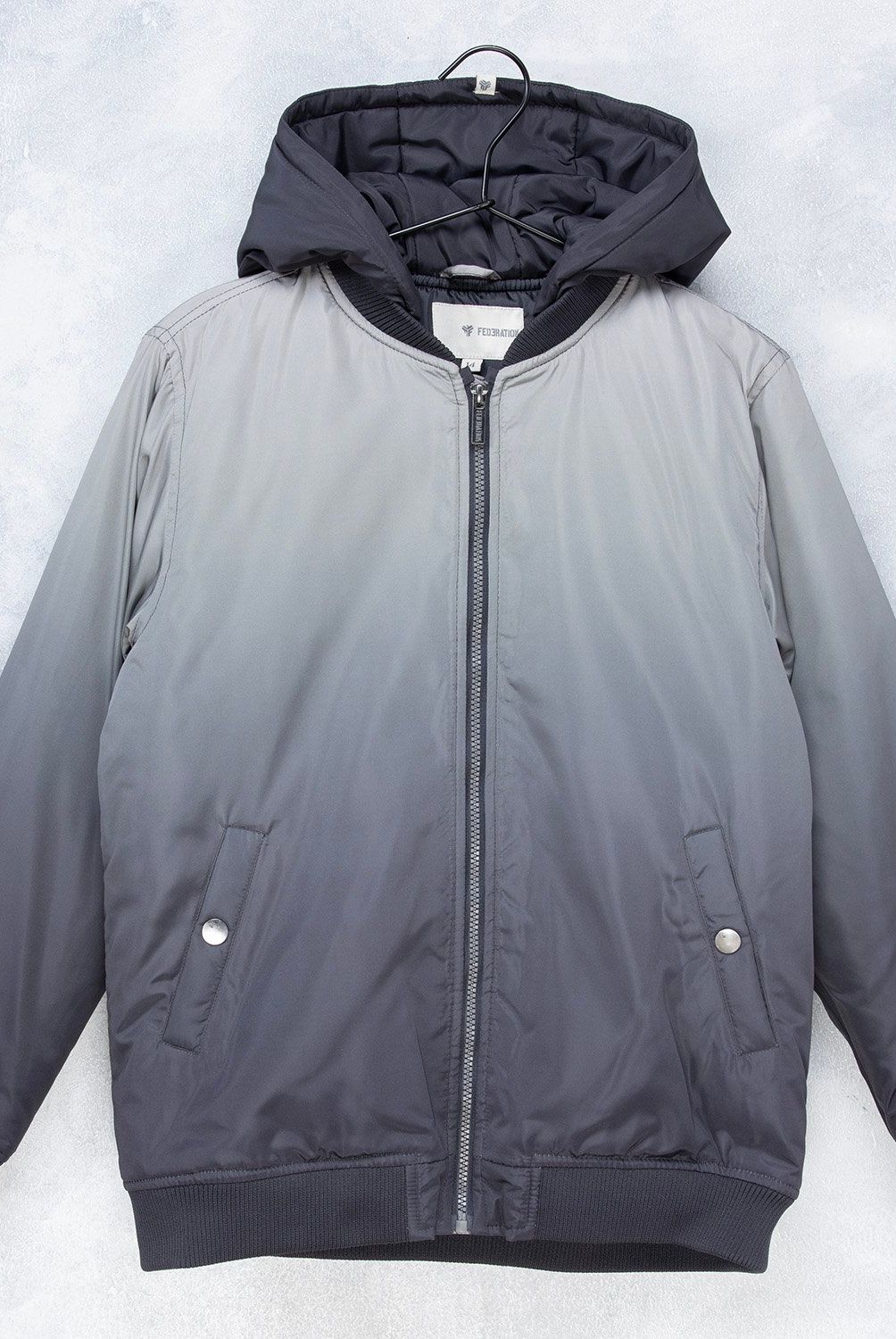 FEDERATION - Chaqueta Bomber Federation Niño Con Gorro Degradé