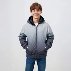 FEDERATION - Chaqueta Bomber Niño Con Gorro Degradé