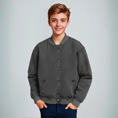 FEDERATION - Chaqueta Niño Denim Manga Larga Bomber