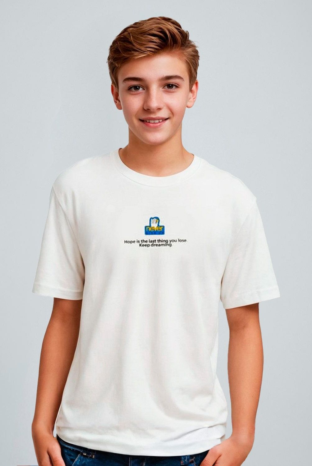 FEDERATION - Polera Federation Polialgodón Estampada Niño Manga Corta