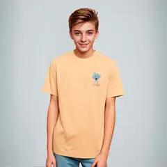 FEDERATION - Polera Polialgodón Estampada Niño Manga Corta