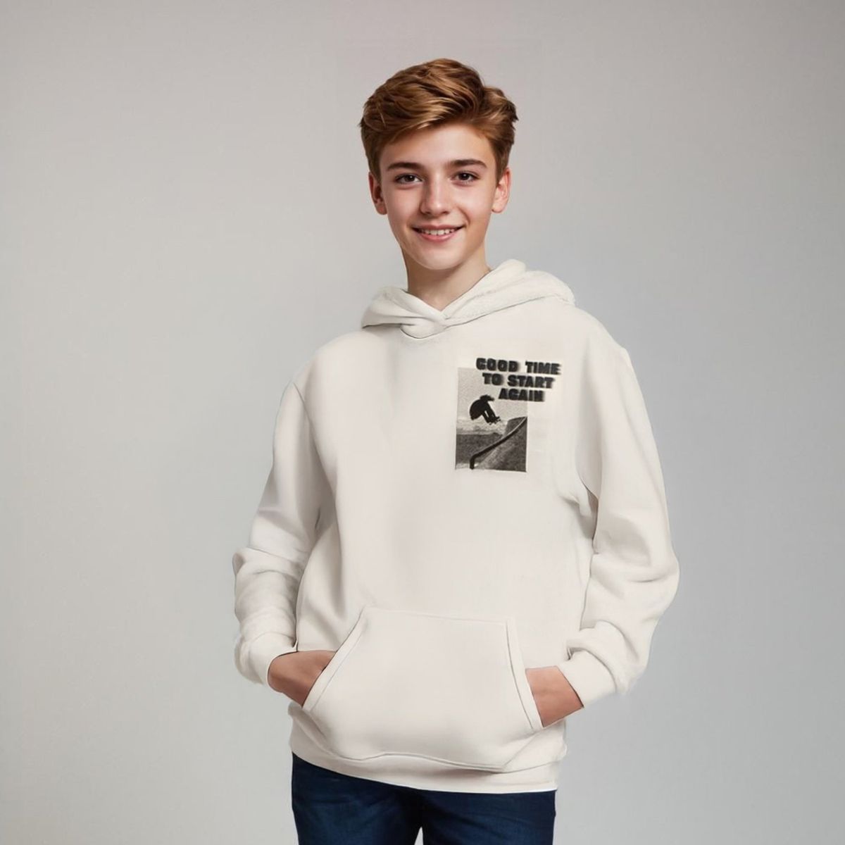 FEDERATION - Polerón Niño Federation Estampado Manga Larga Algodón