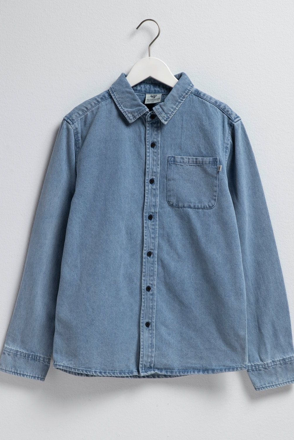 FEDERATION - Camisa Denim Federation Niño Manga Larga Casual