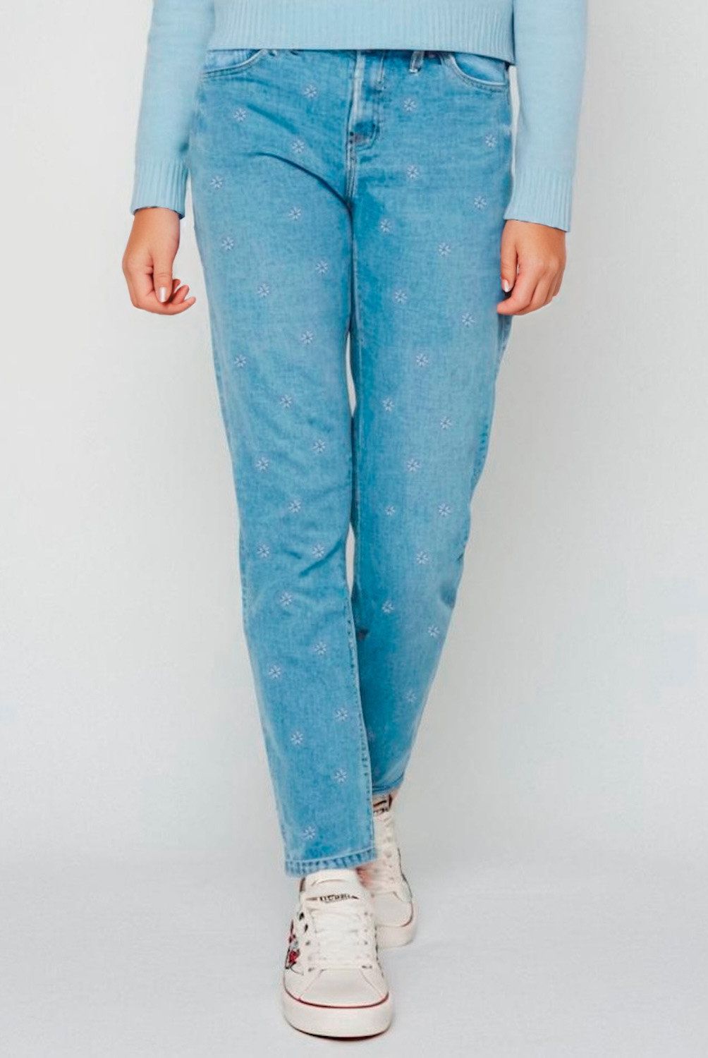 ELEVEN - Jeans Eleven Casual Diseño Flores Niña Algodón