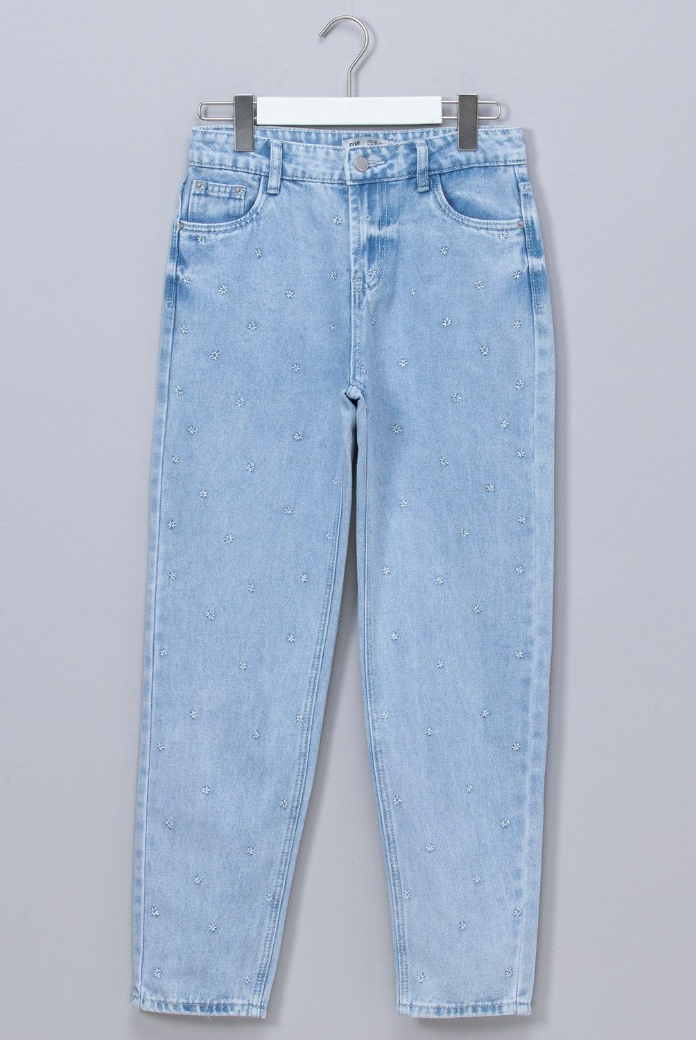 ELEVEN - Jeans Eleven Casual Diseño Flores Niña Algodón