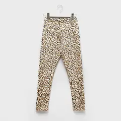 ELEVEN - Calzas Niña Skinny Estampadas Tiro Medio