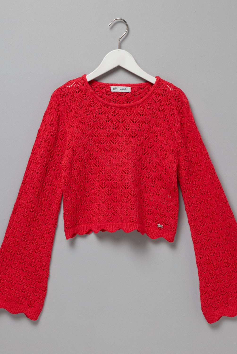 ELEVEN - Sweater Eleven Calado Manga Larga Algodón Acrílico Niña