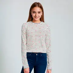 ELEVEN - Polera Casual de Algodón para Niña