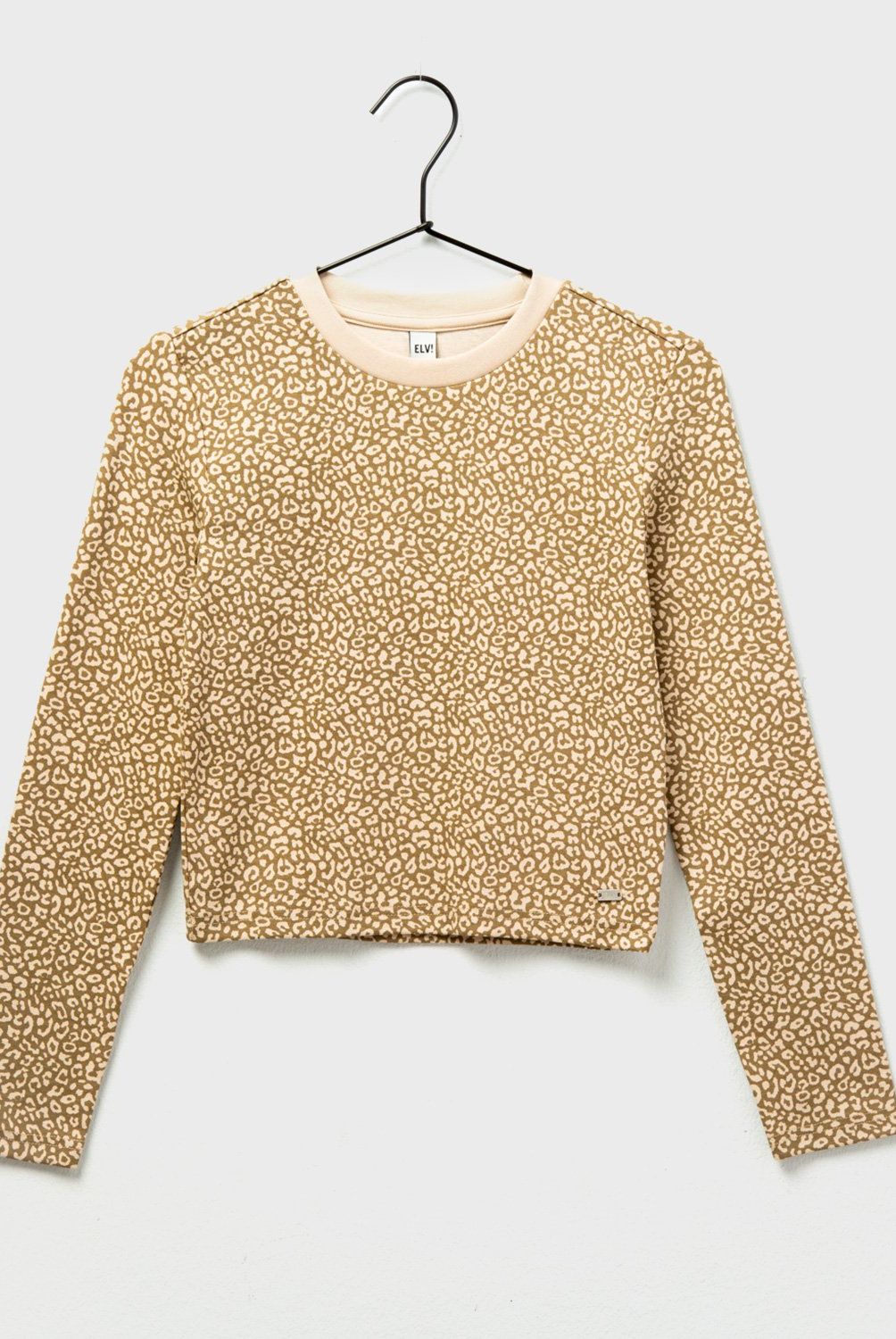 ELEVEN - Polera Casual Eleven Rayas Manga Larga Niña Algodón Crop Fit