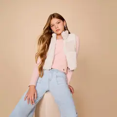 DOO AUSTRALIA - Chaqueta Sin Mangas Peluda Para Niña