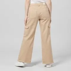 ELEVEN - Pantalón Cargo Tiro Alto Niña Algodón