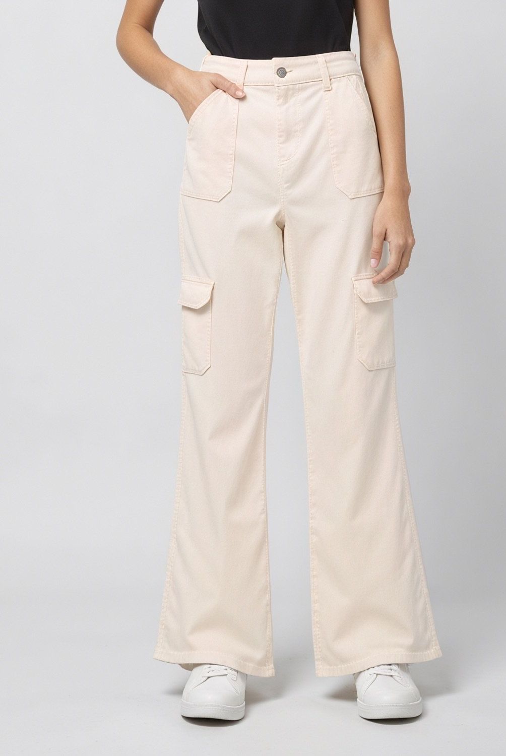 ELEVEN - Pantalón Eleven Cargo Tiro Alto Niña Algodón