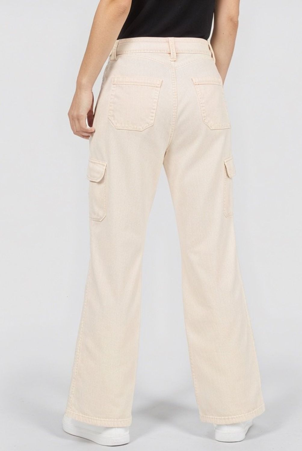 ELEVEN - Pantalón Eleven Cargo Tiro Alto Niña Algodón