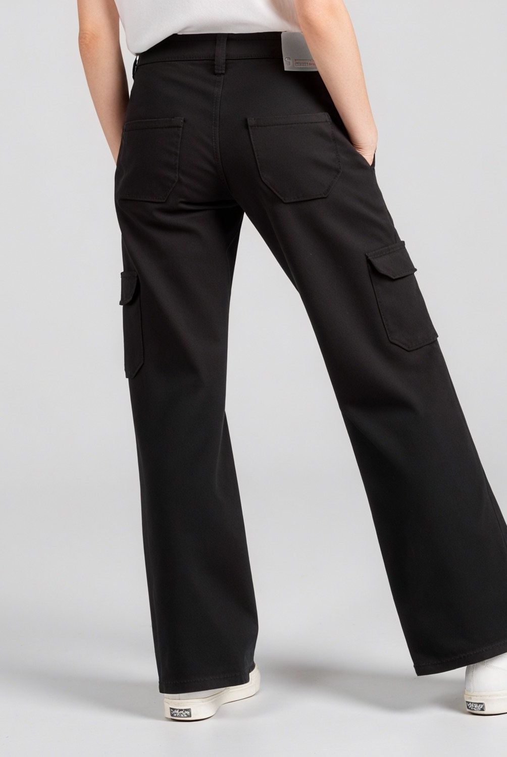 ELEVEN - Pantalón Eleven Cargo Tiro Alto Niña Algodón