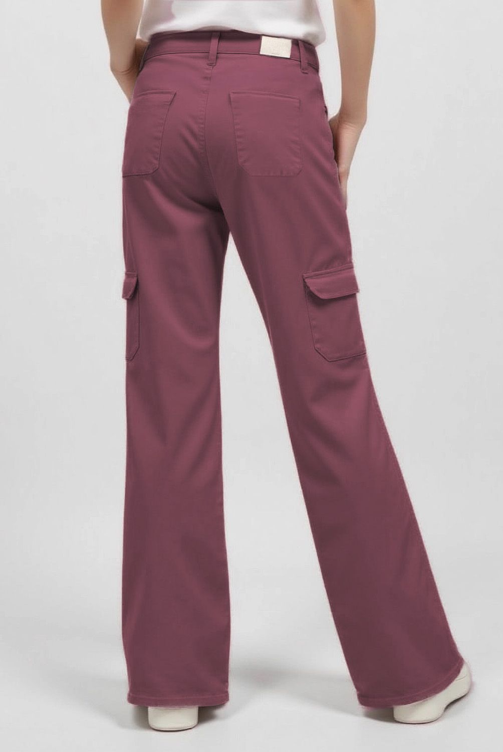 ELEVEN - Pantalón Eleven Cargo Tiro Alto Niña Algodón
