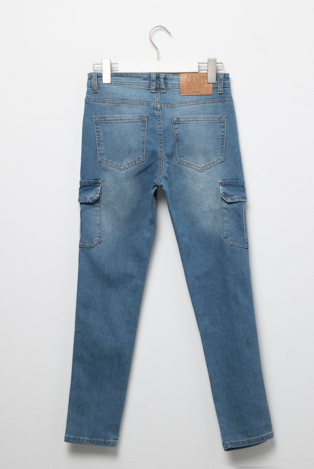 ELEVEN - Jeans Cargo Eleven Algodón Niña Tiro Medio