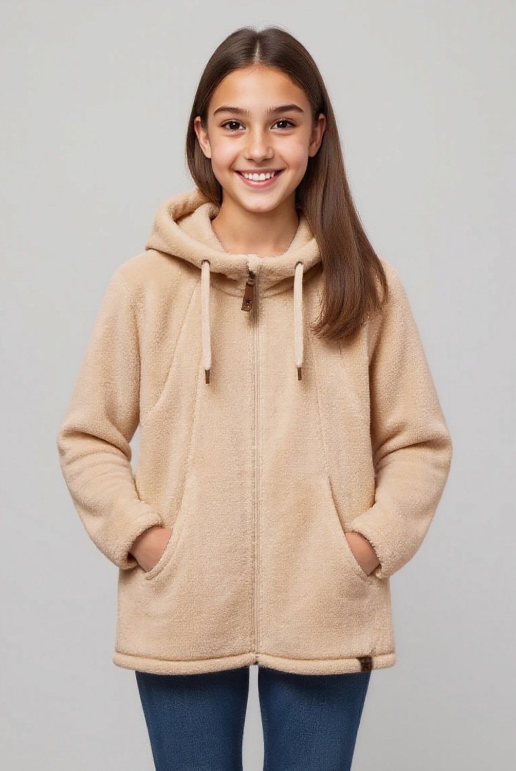 ELEVEN - Polerón Eleven Casual Niña Algodón Manga Larga con Gorro