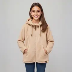 ELEVEN - Polerón Casual Niña Algodón Manga Larga con Gorro