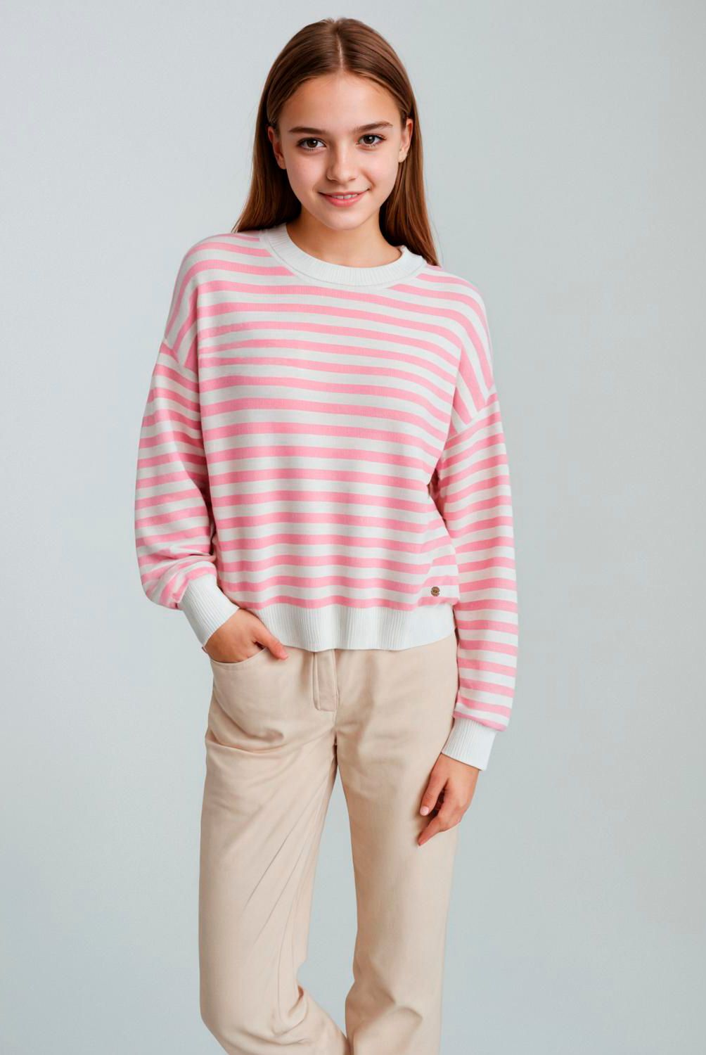 ELEVEN - Sweater Eleven Casual Manga Larga Niña Algodón