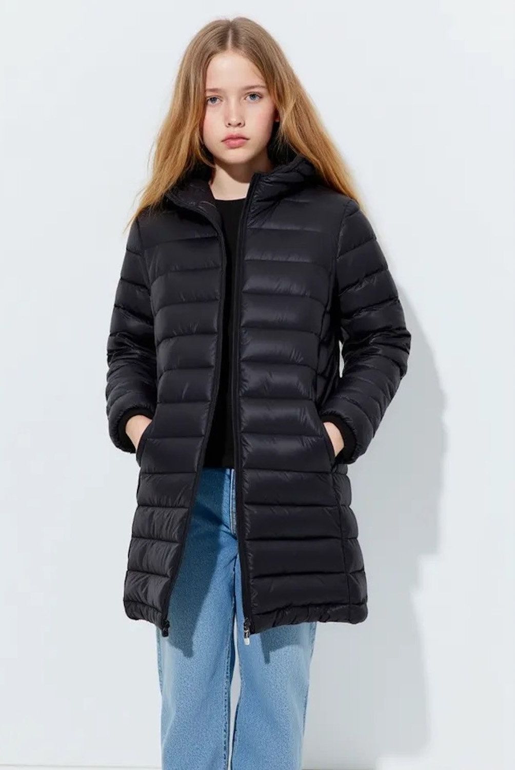 ELEVEN - Parka Eleven Casual Long Niña Manga Larga Con Gorro