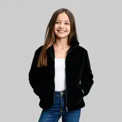 ELEVEN - Polerón Peludo con Capucha Niña