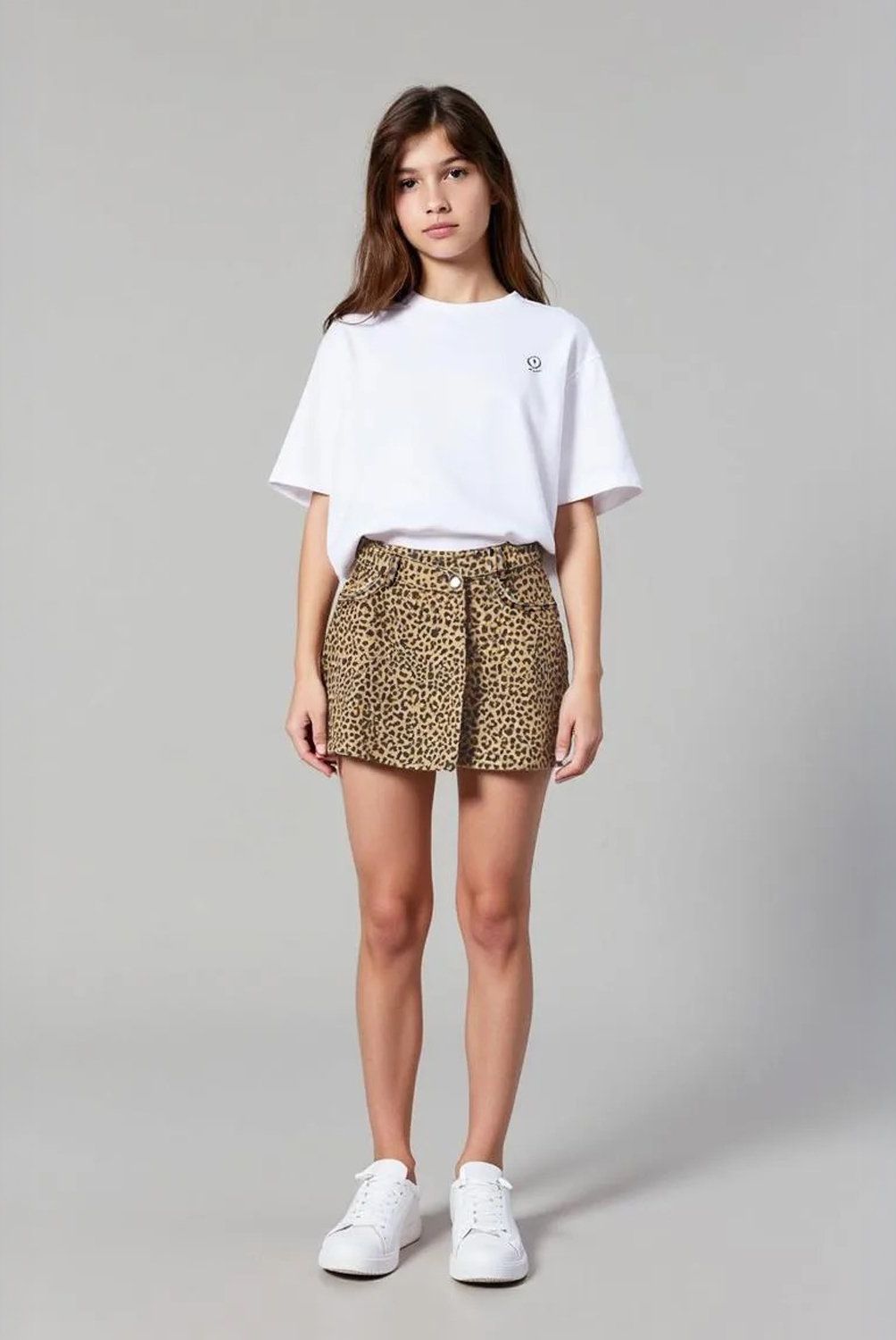ELEVEN - Falda Eleven Casual Algodón Animal Print Niña