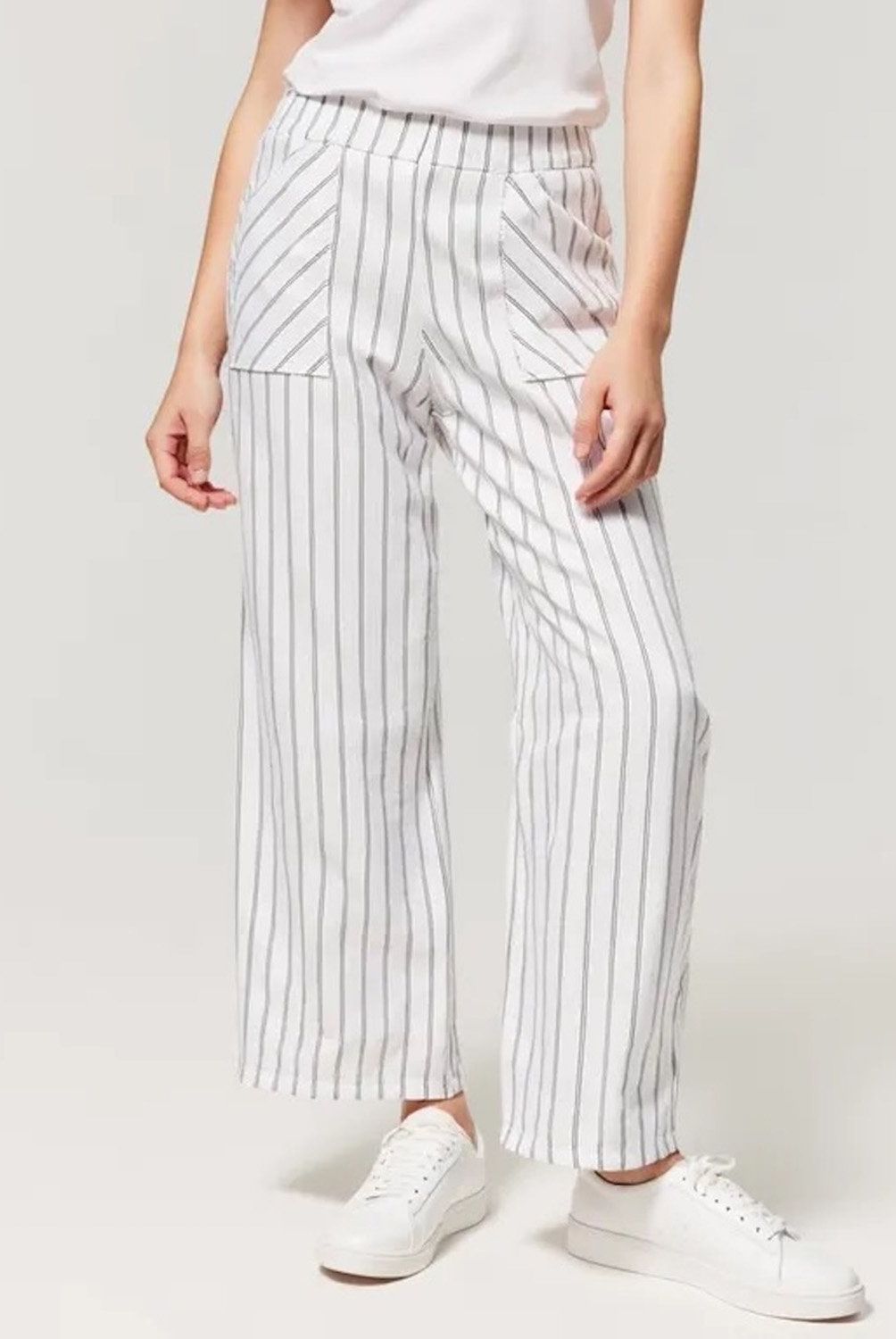 ELEVEN - Pantalón Eleven Casual Culotte Rayas Niña Algodón