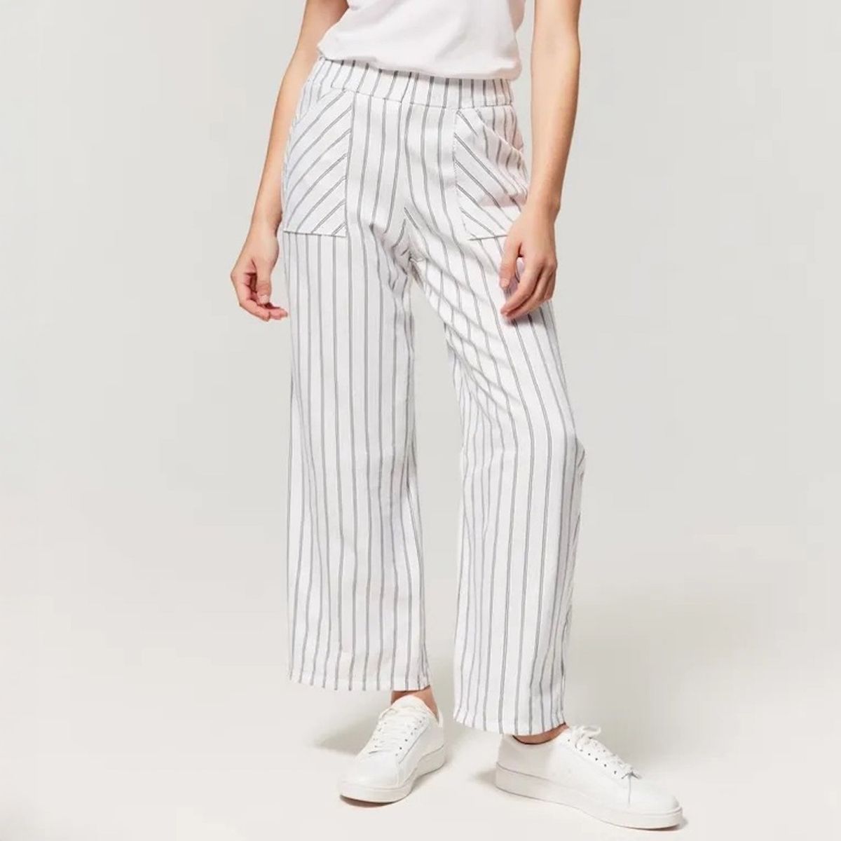 ELEVEN - Pantalón Eleven Casual Culotte Rayas Niña Algodón