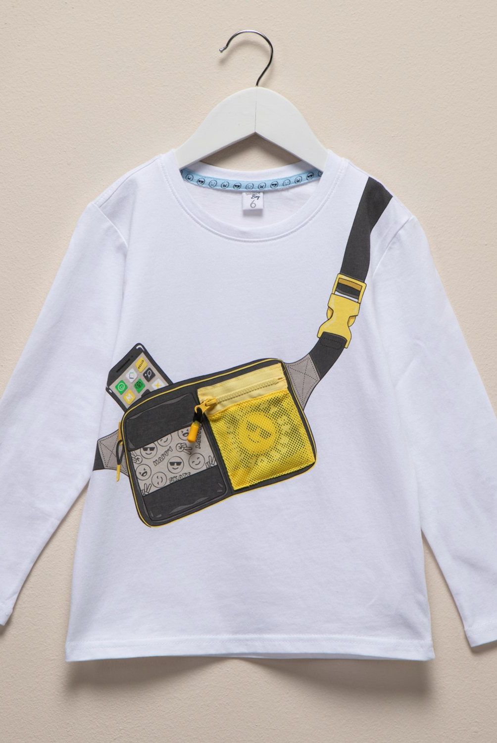 YAMP - Polera Manga Larga Algodón Estampada Niño Yamp