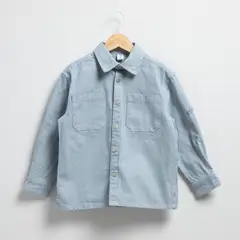 YAMP - Camisa Denim Rayas Niño Manga Larga Algodón