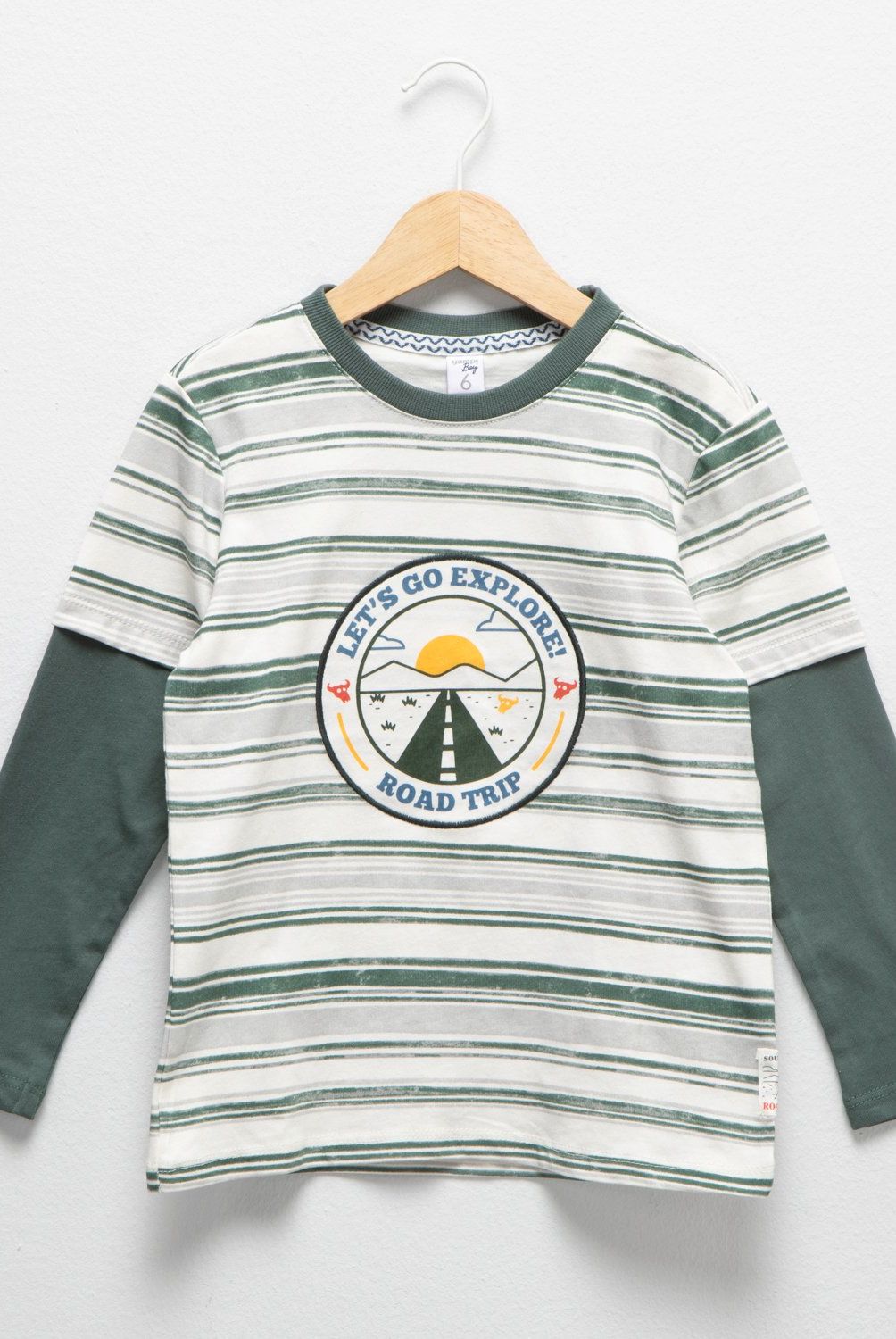 YAMP - Polera Manga Larga Algodón Niño Yamp Diseño Estampado