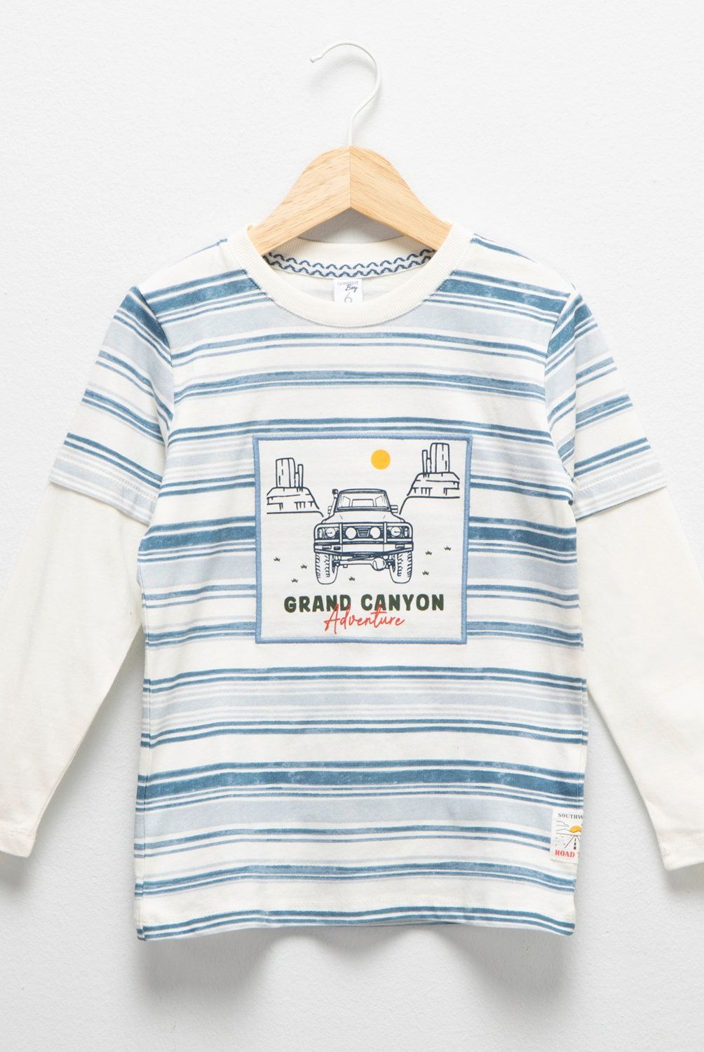 YAMP - Polera Manga Larga Algodón Niño Yamp Diseño Estampado