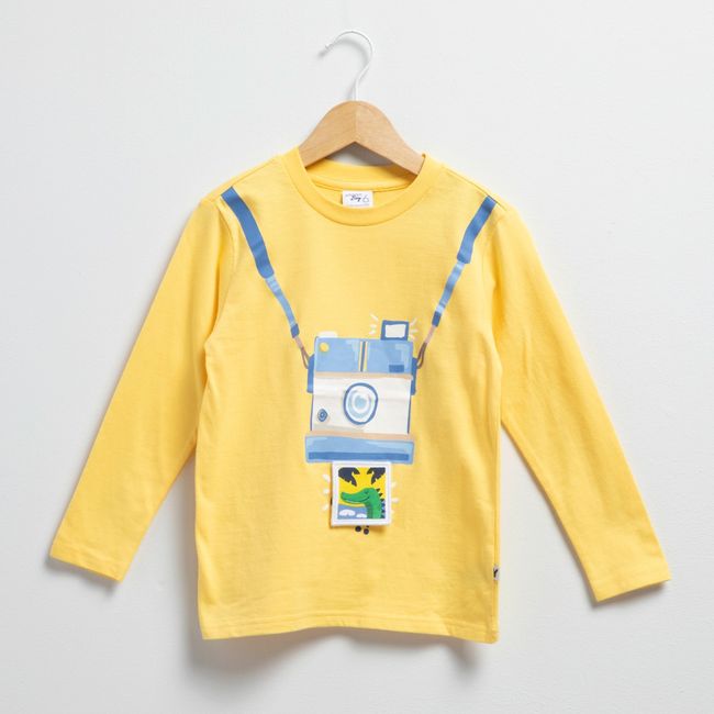 YAMP - Polera Manga Larga Algodón Estampada Niño Yamp
