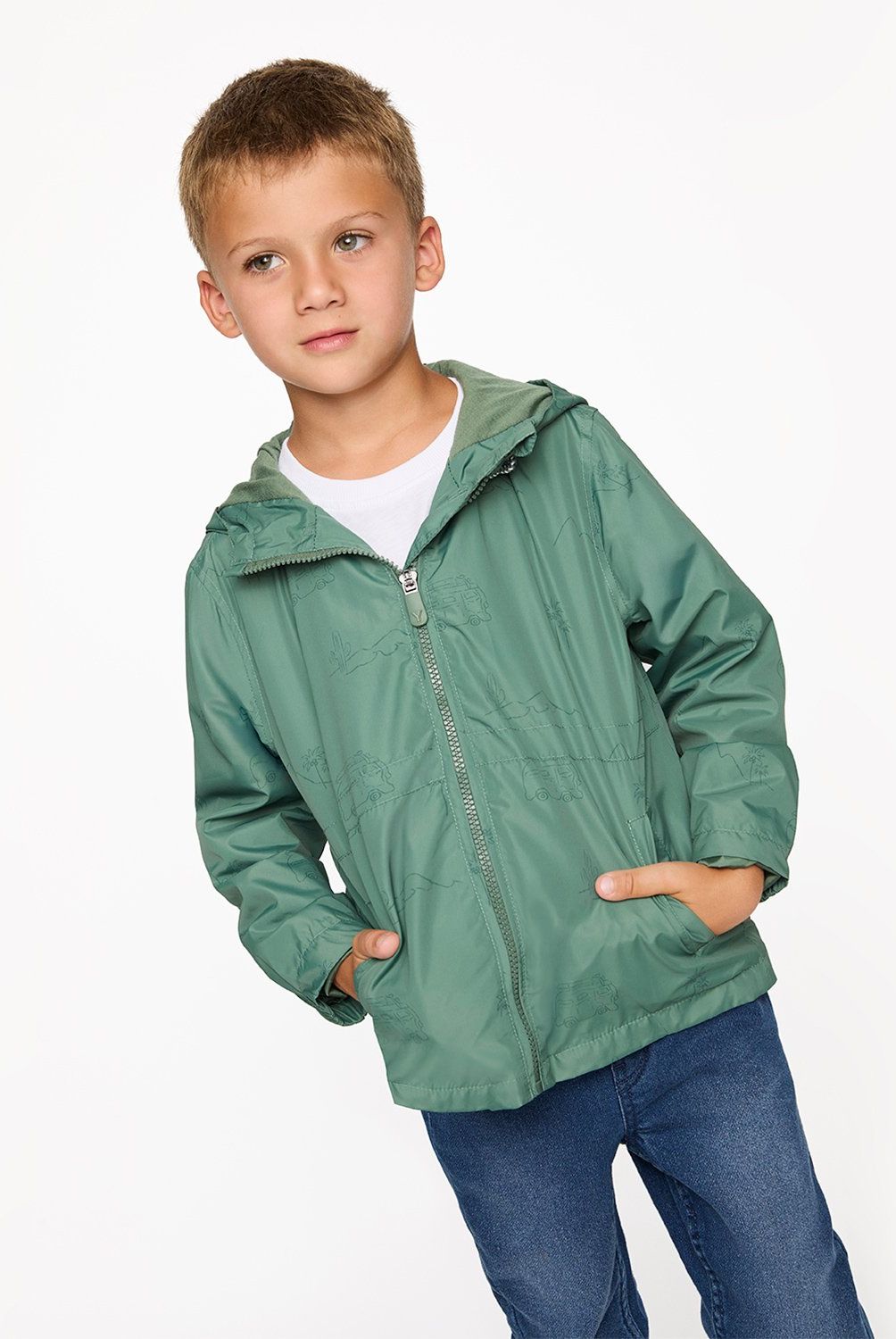 YAMP - Chaqueta Niño Yamp Estampada con Gorro