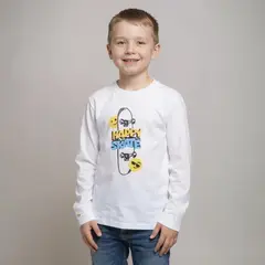 YAMP - Polera Manga Larga Algodón Estampada Niño