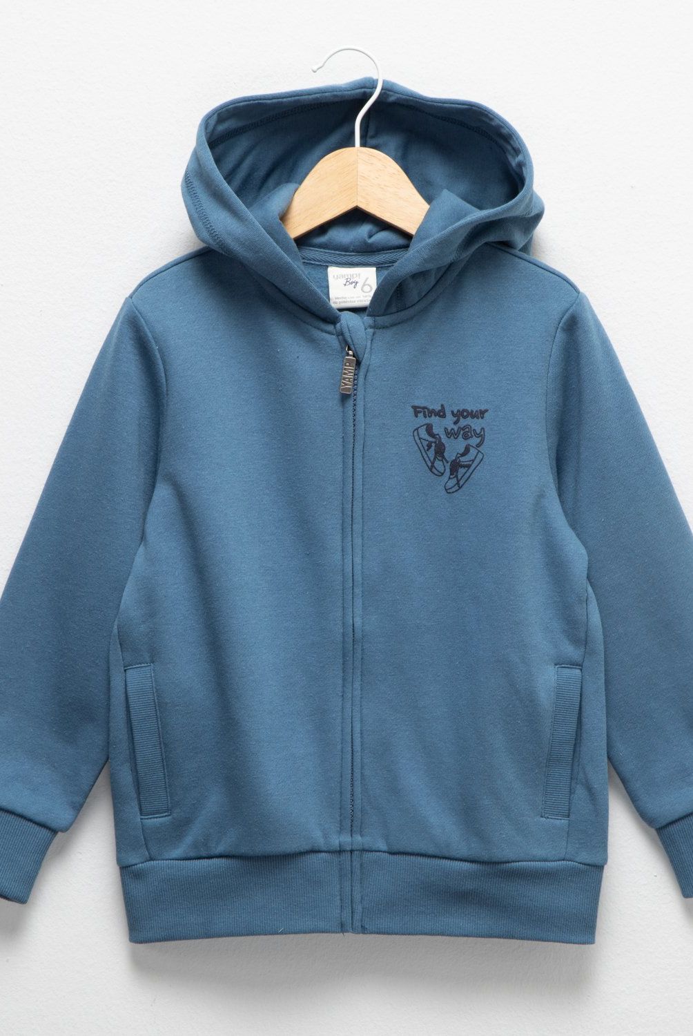 YAMP - Polerón Niño Yamp Polialgodón Estampado con Capucha