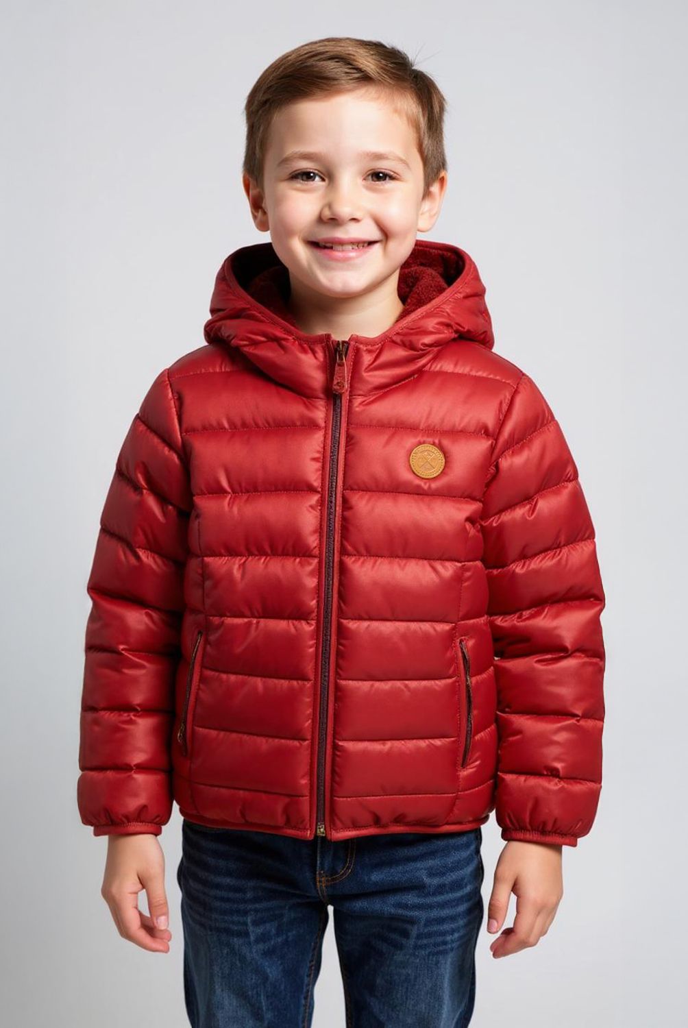 YAMP - Parka Niño Yamp Estampada con Capucha y Forro Peludo