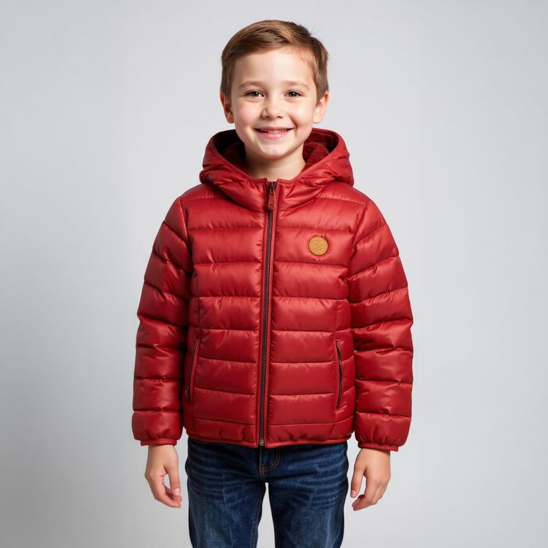 YAMP - Parka Niño Yamp Estampada con Capucha y Forro Peludo