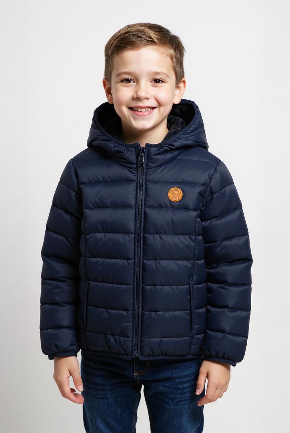 YAMP - Parka Niño Yamp Estampada con Capucha y Forro Peludo