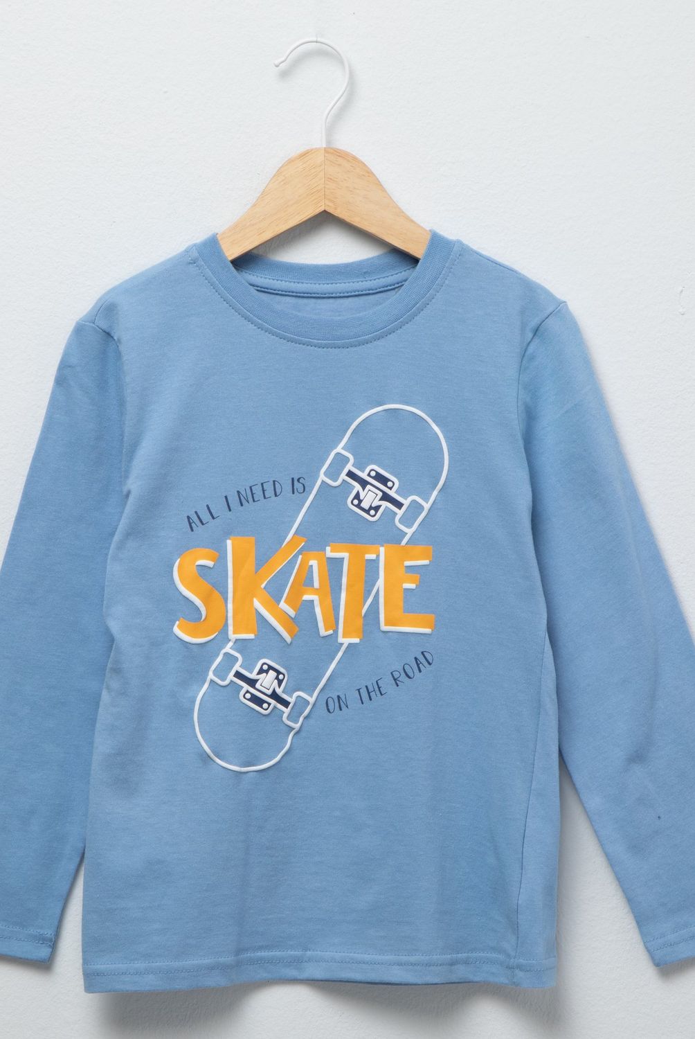 YAMP - Polera Manga Larga Algodón Estampada Niño Yamp