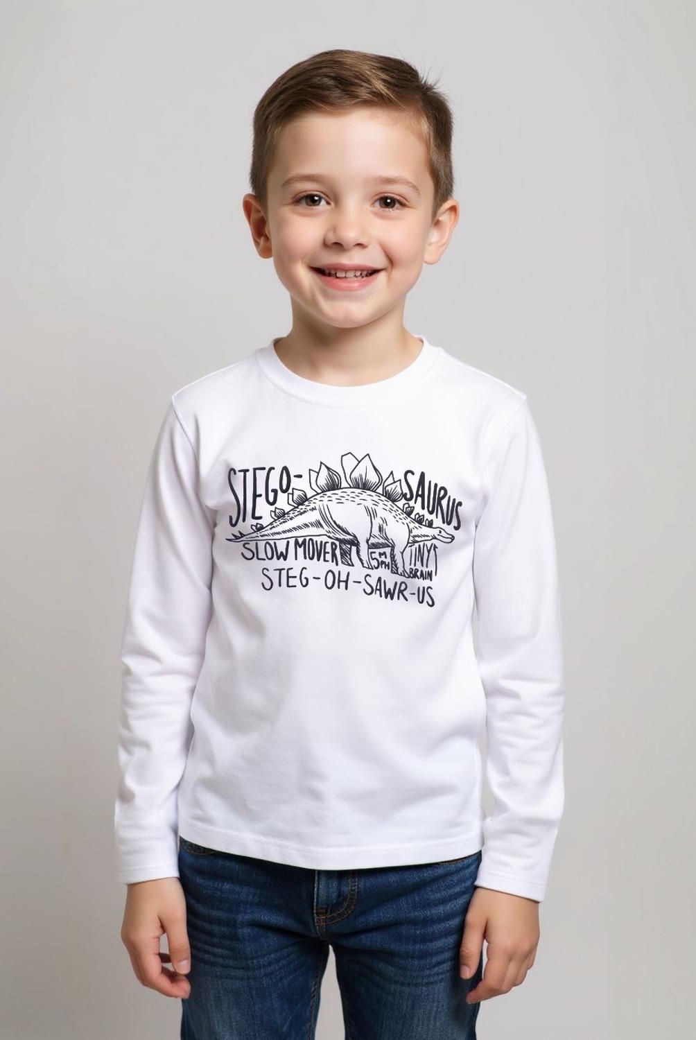 YAMP - Polera Manga Larga Algodón Estampada Niño Yamp