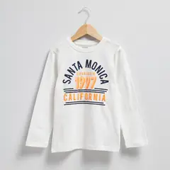 YAMP - Polera Manga Larga Algodón Estampada Niño